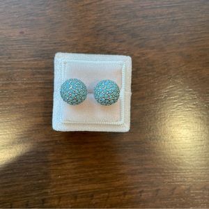 Banana republic turquoise and gold stud earrings
